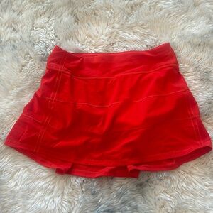 Pace Rival Lululemon Skirt Red
